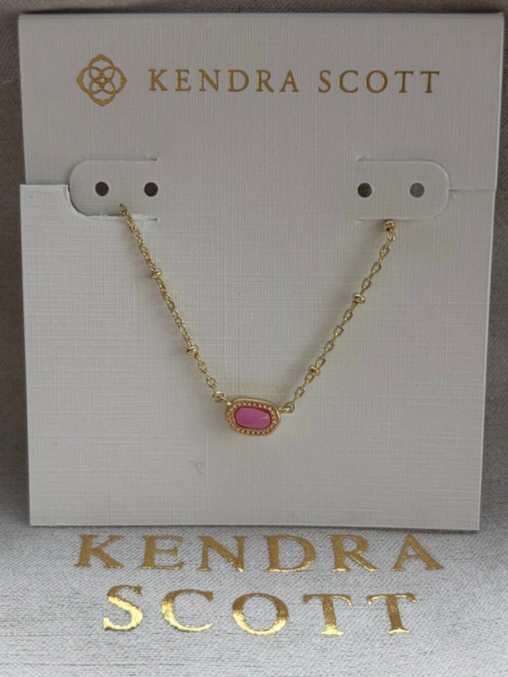 Kendra Scot Pink Pendant Necklace